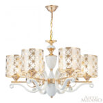 Люстра подвесная с плафонами 303097/6 Wh/Gd Arte Milano (Артемилано) — изображение 3