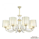 Люстра подвесная с плафонами 303387/8 Wh/Gd Arte Milano (Артемилано)