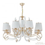Люстра подвесная с плафонами 303857/8 Wh/Gd Arte Milano (Артемилано) — изображение 3