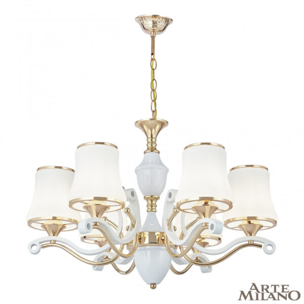 Люстра подвесная с плафонами 303987/6 Wh/Gd Arte Milano (Артемилано)