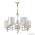 Люстра подвесная с плафонами 306087/5 Wh/Gd Arte Milano (Артемилано) — изображение 3