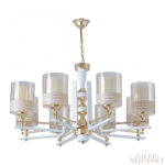 Люстра подвесная с плафонами 306087/8 Wh/Gd Arte Milano (Артемилано) — изображение 3