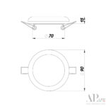 Светильник встраиваемый светодиодный 3322.FAP222R/10W/4K Arte Perfetto Luce — изображение 3
