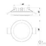 Светильник встраиваемый светодиодный 3322.LD109R/7W/4K Arte Perfetto Luce — изображение 3