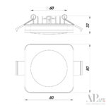 Светильник встраиваемый светодиодный 3322.LD109S/7W/4K Arte Perfetto Luce — изображение 3