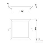 Светильник встраиваемый светодиодный 3322.LDF16016/16W/6K Arte Perfetto Luce — изображение 3