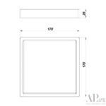 Светильник накладной светодиодный 3322.LDF1604M/12W/6K Arte Perfetto Luce — изображение 3