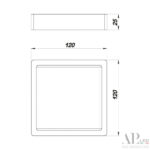 Светильник накладной светодиодный 3322.LDF6004M/6W/4K Arte Perfetto Luce — изображение 3