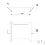 Светильник встраиваемый светодиодный 3322.LDF9016/9W/4K Arte Perfetto Luce — изображение 3