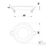 Светильник встраиваемый светодиодный 3322.LDY5016/5W/6K Arte Perfetto Luce — изображение 3
