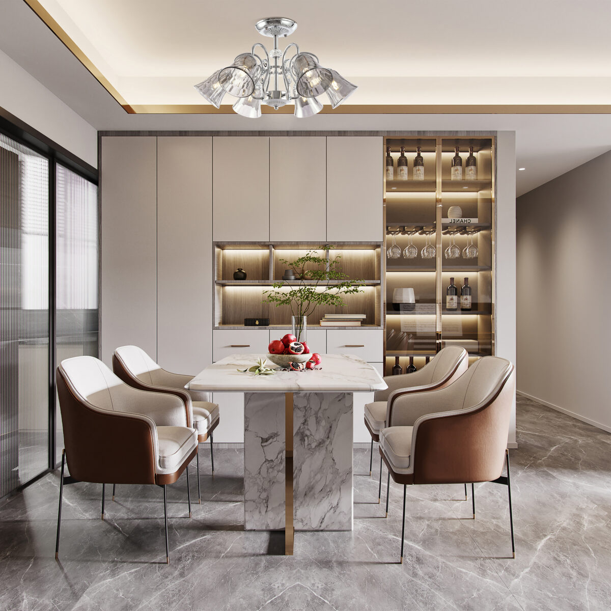 Люстра с плафонами 340800/6 CR Arte Milano (Артемилано) — изображение 2