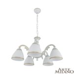 Люстра с плафонами 340837/5 WT+G Arte Milano (Артемилано)