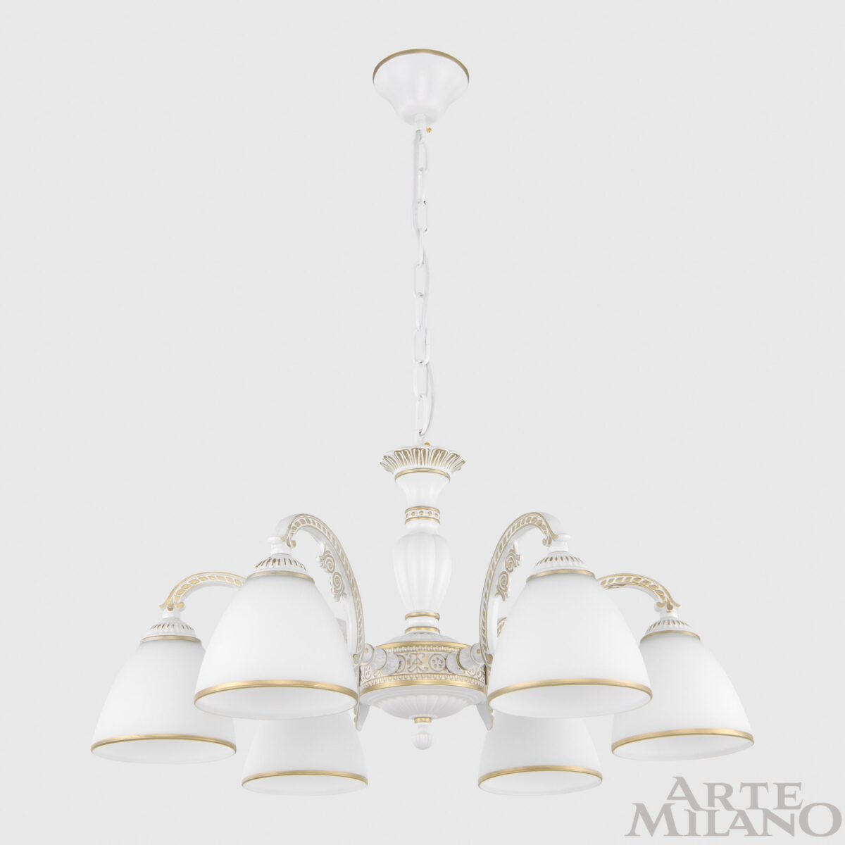 Люстра с плафонами 340837/6 WT+G Arte Milano (Артемилано) — изображение 3
