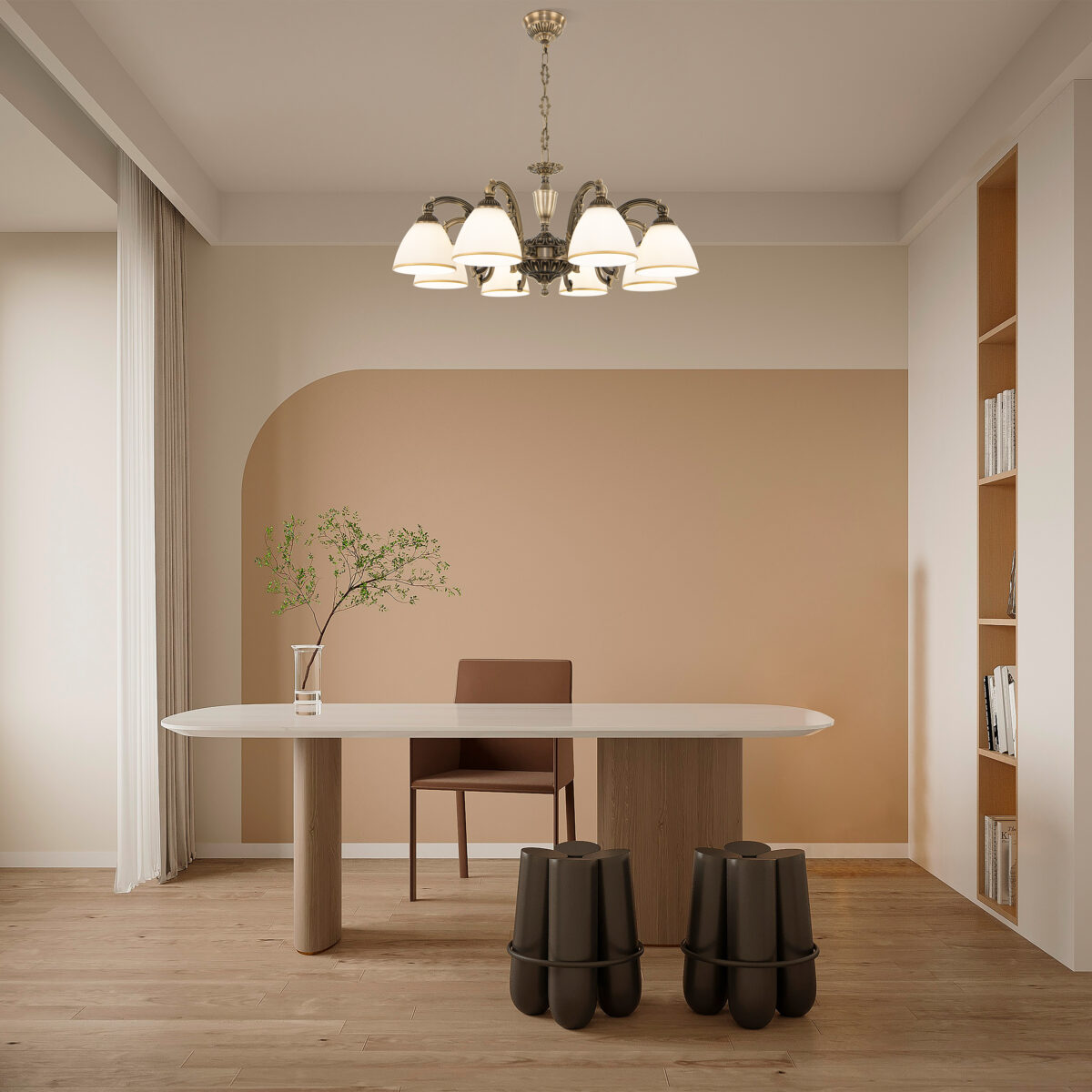 Люстра с плафонами 341837/8 AB Arte Milano (Артемилано) — изображение 2