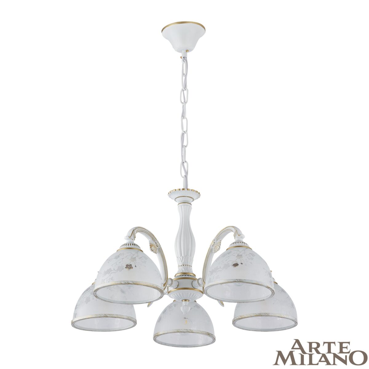 Люстра с плафонами 349737/5 WT+G Arte Milano (Артемилано) — изображение 1