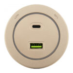 Трековая розетка, 3.1A 250V 399731TS/USB-Type-C Gold — изображение 2