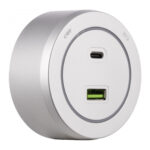 Трековая розетка, 3.1A 250V 399731TS/USB-Type-C Silver — изображение 3