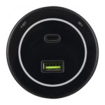 Трековая розетка, 3.1A 250V 399732TS/USB-Type-C Black — изображение 2