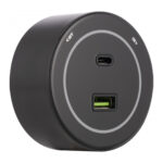 Трековая розетка, 3.1A 250V 399732TS/USB-Type-C Black — изображение 3