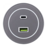 Трековая розетка, 3.1A 250V 399732TS/USB-Type-C Grey — изображение 2