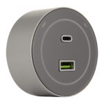Трековая розетка, 3.1A 250V 399732TS/USB-Type-C Silver — изображение 3