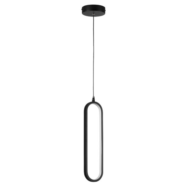 749007 Подвес SATURNO LED 9W 720LM ЧЕРНЫЙ 3000K