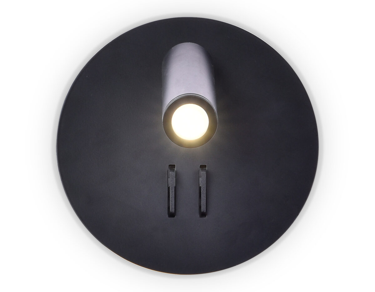 FW252 SBK черный песок LED 4200K+3000K 6W+1W D140*110 — изображение 4