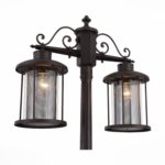 SL080.425.02 Светильник уличный наземный ST-Luce Темный кофе/Прозрачный, Темный кофе E27 2*100W LASTERO — изображение 3
