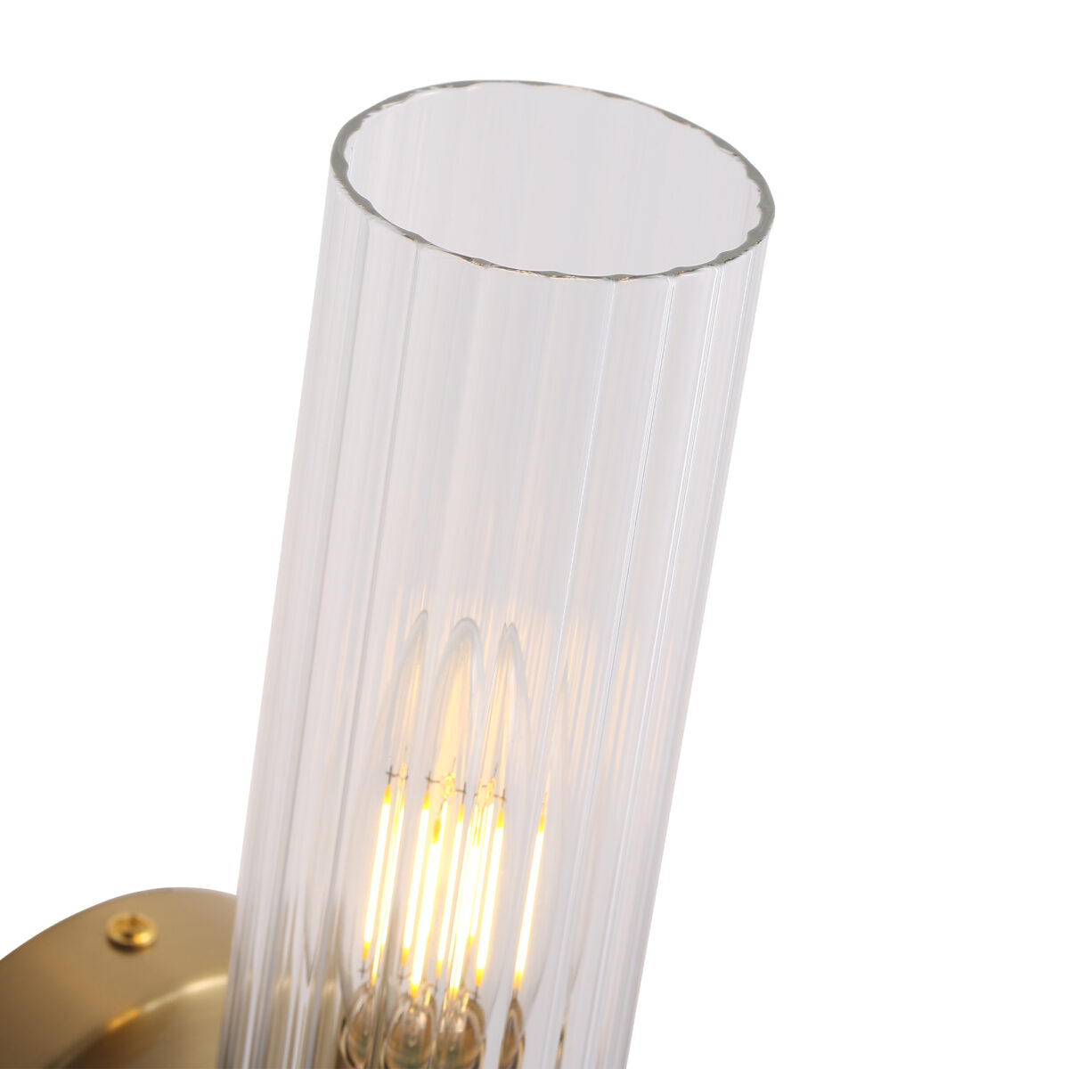 SL1400.301.01 Светильник настенный ST-Luce Латунь/Прозрачный E14*1 40W ИЛЛЮМИА — изображение 6
