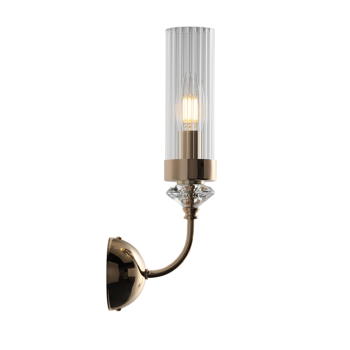 SL1402.201.01 Светильник настенный ST-Luce Латунь/Прозрачный E14*1 40W ЭЛЕГРА — изображение 3