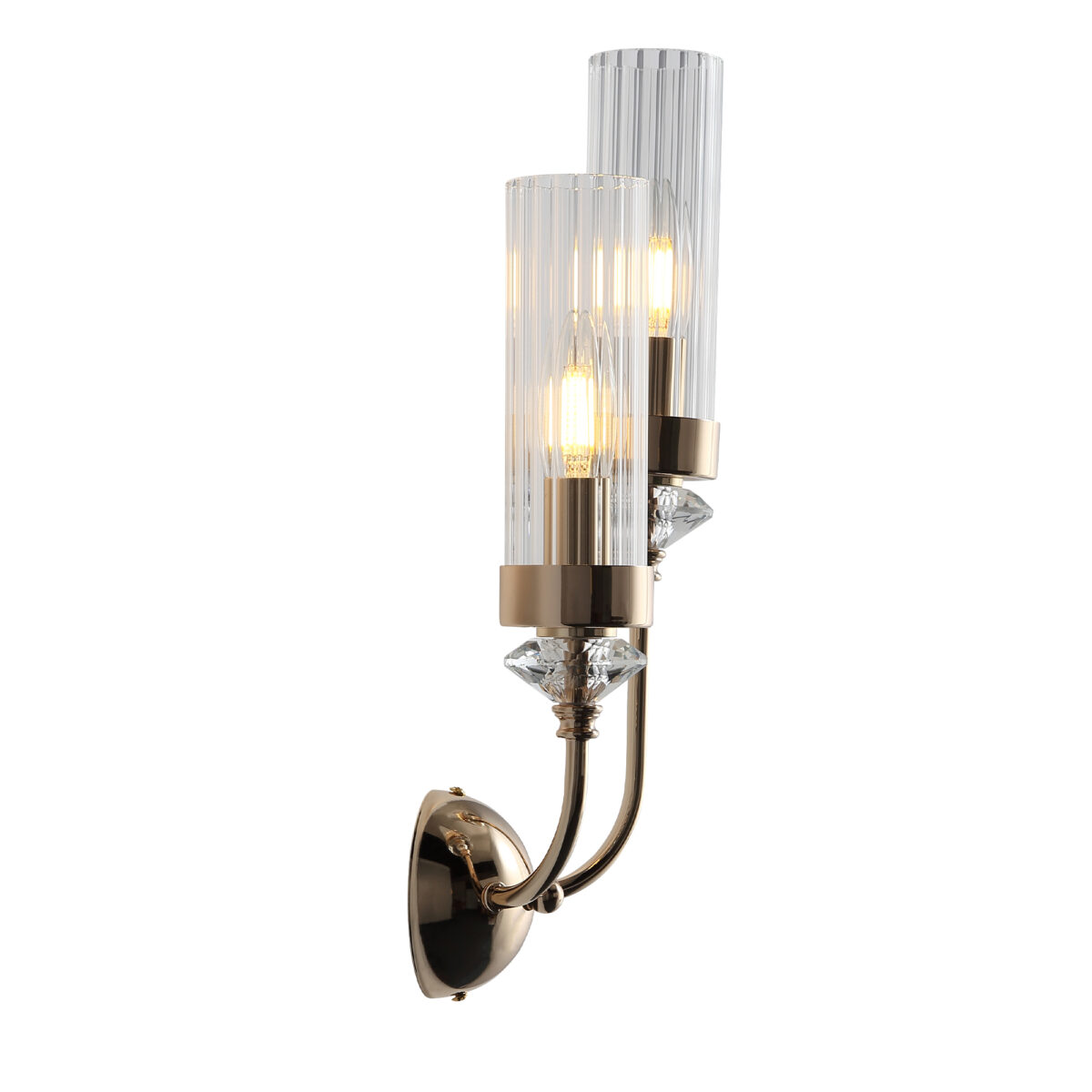 SL1402.201.02 Светильник настенный ST-Luce Латунь/Прозрачный E14*2 40W ЭЛЕГРА — изображение 4