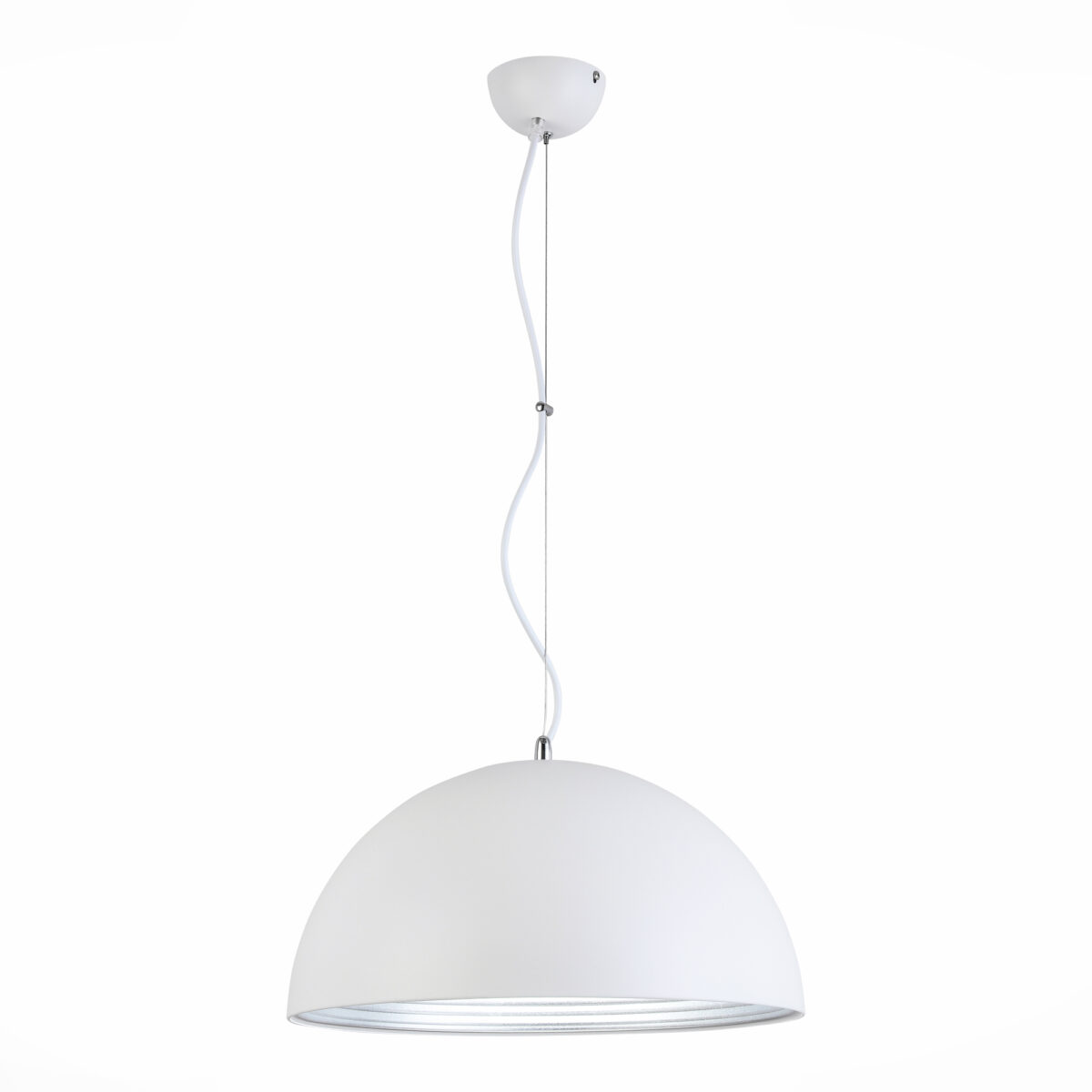SL279.503.01_01W SL279.503.01 Светильник подвесной ST-Luce Белый/Белый, Серебристый E27 1*60W ТАППО — изображение 1