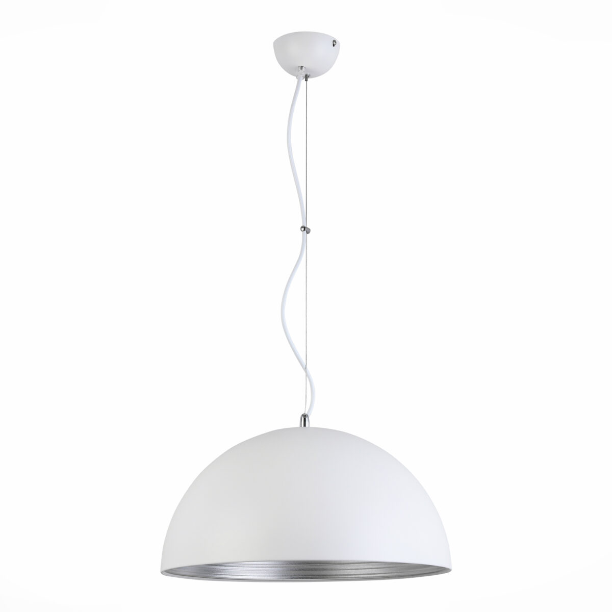 SL279.503.01 Светильник подвесной ST-Luce Белый/Белый, Серебристый E27 1*60W ТАППО — изображение 2