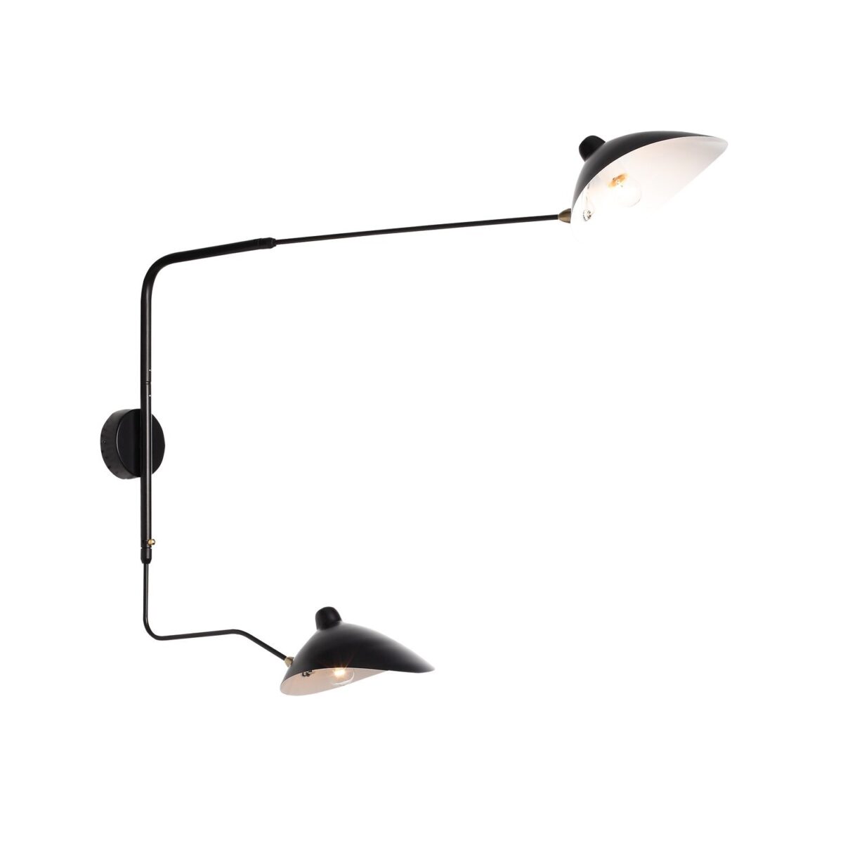 SL305.401.02_01W SL305.401.02 Светильник настенный ST-Luce Черный/Черный, Белый E27 2*60W СПРУЦЦО — изображение 1