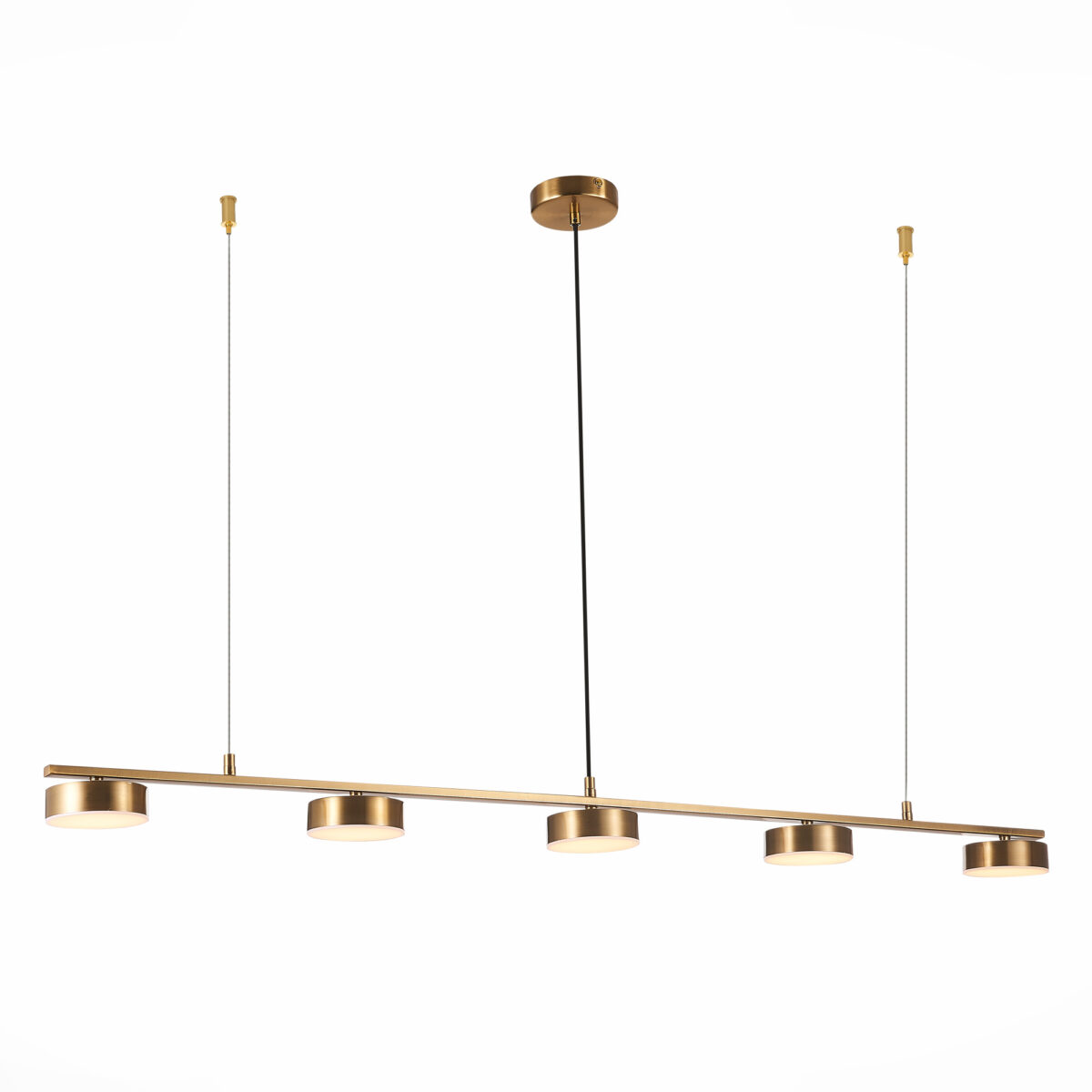 SL6000.303.05 Светильник подвесной ST-Luce Латунь/Латунь LED 5*7W 3000K ПАНЧЕС — изображение 1