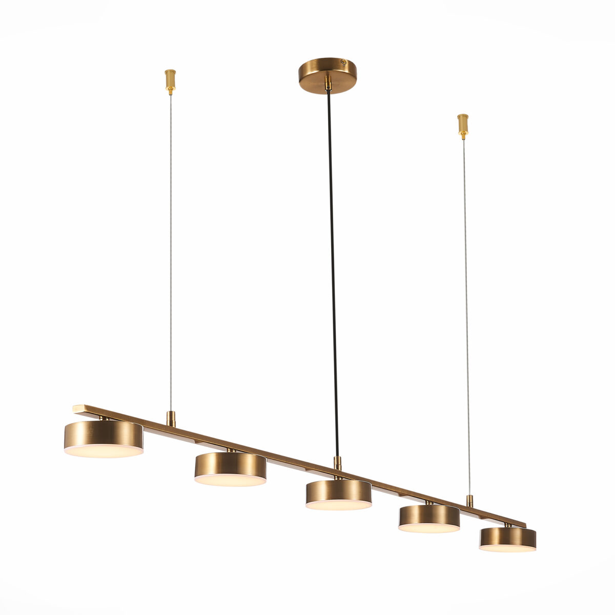 SL6000.303.05 Светильник подвесной ST-Luce Латунь/Латунь LED 5*7W 3000K ПАНЧЕС — изображение 3
