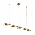 SL6000.303.05 Светильник подвесной ST-Luce Латунь/Латунь LED 5*7W 3000K ПАНЧЕС — изображение 3