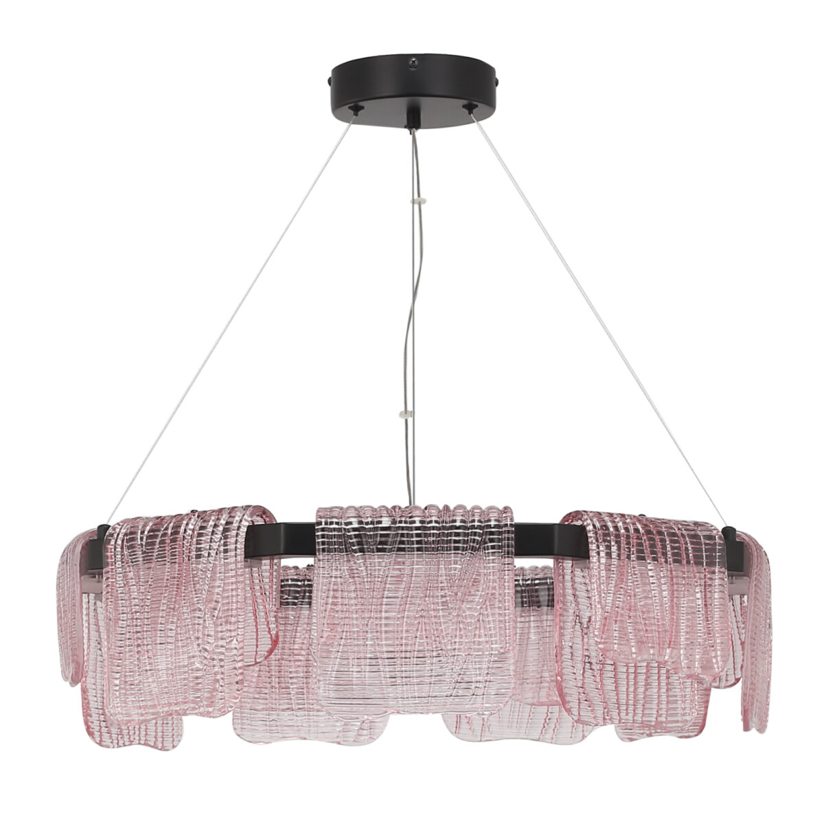 SL6021.403.54 Светильник подвесной ST-Luce черный/розовый LED 1*54W 3000K ВУАЛЬ — изображение 1