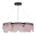 SL6021.403.54 Светильник подвесной ST-Luce черный/розовый LED 1*54W 3000K ВУАЛЬ