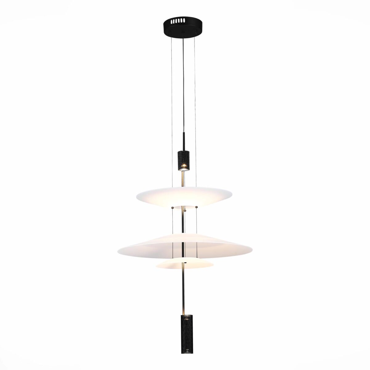 SL6101.413.01 Люстра подвесная ST-Luce Черный/Белый LED 1*15W 3000K ИСОЛА — изображение 1