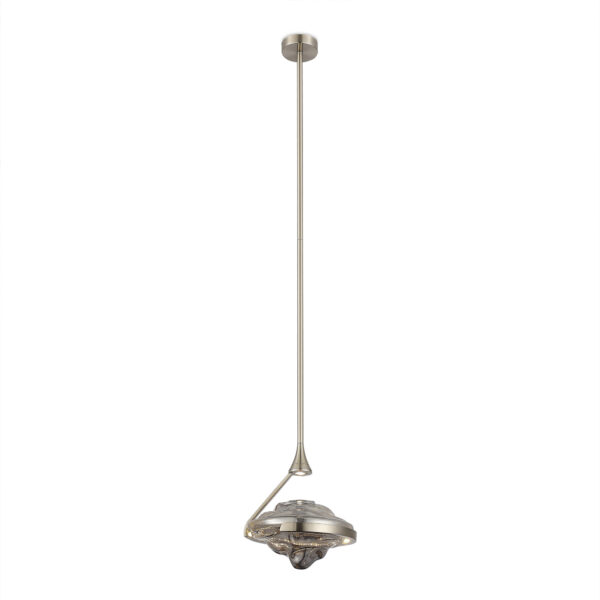 SL6115.103.01 Светильник потолочный  ST-Luce Никель/Дымчато-Серый LED 1*19W 3000K АМАРА