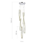 SL6205.103.05 Светильник подвесной ST-Luce Хром/Прозрачный LED 1*55W 4000K ЭЛИКА — изображение 2