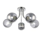 SLE102102-05 Светильник потолочный Хром/Дымчатый E14 5*40W РЕЛОТТЕ