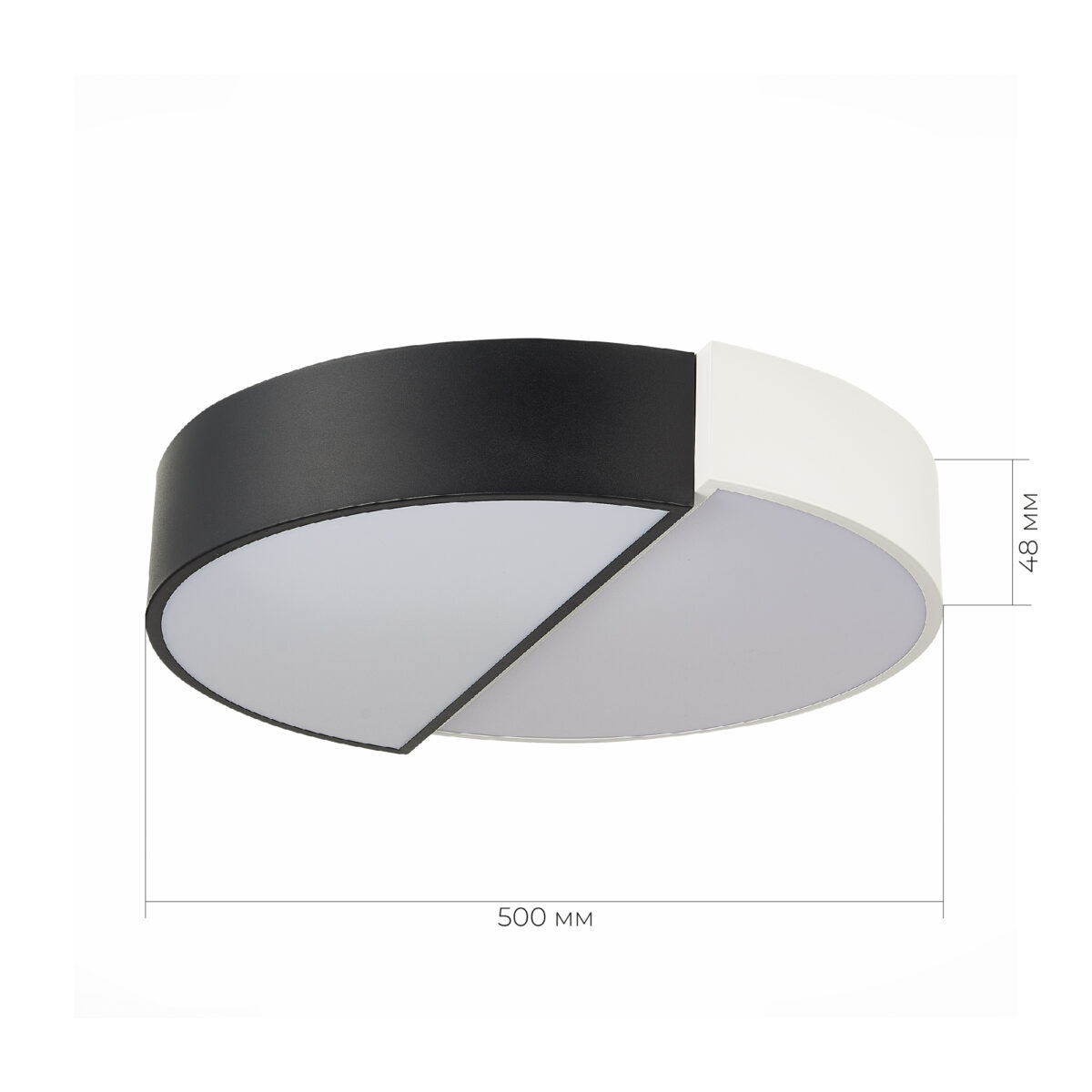 SLE200642-01 Светильник потолочный Белый,Черный/Белый LED 1*36W 3000K/4000K/6000K МЕНОТТО — изображение 5