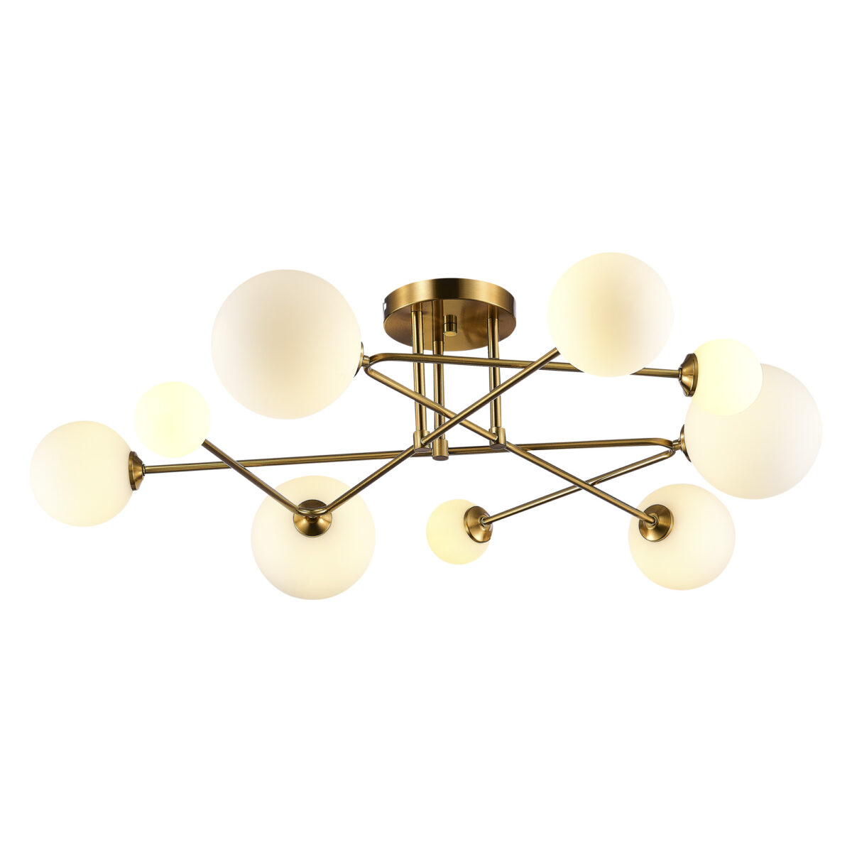 SLE2211-302-09_01W SLE2211-302-09 Светильник потолочный Латунь/Белый G9 LED 9*5W ФАНТИНИ — изображение 1