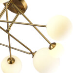 SLE2211-302-09 Светильник потолочный Латунь/Белый G9 LED 9*5W ФАНТИНИ — изображение 3