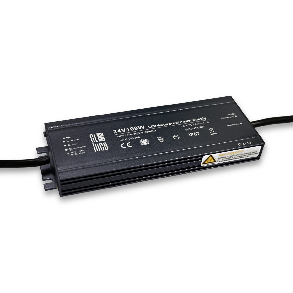 ST014.024.100 Блок питания (24V,100W,IP67) ST-Luce Светодиодные ленты — изображение 1