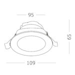 ST211.548.15.36 Св-к встр. Белый LED 1*15W 4000K 1 125Lm Ra80 36° IP20 D109xH65 220-240V Встраиваемые светильники — изображение 5