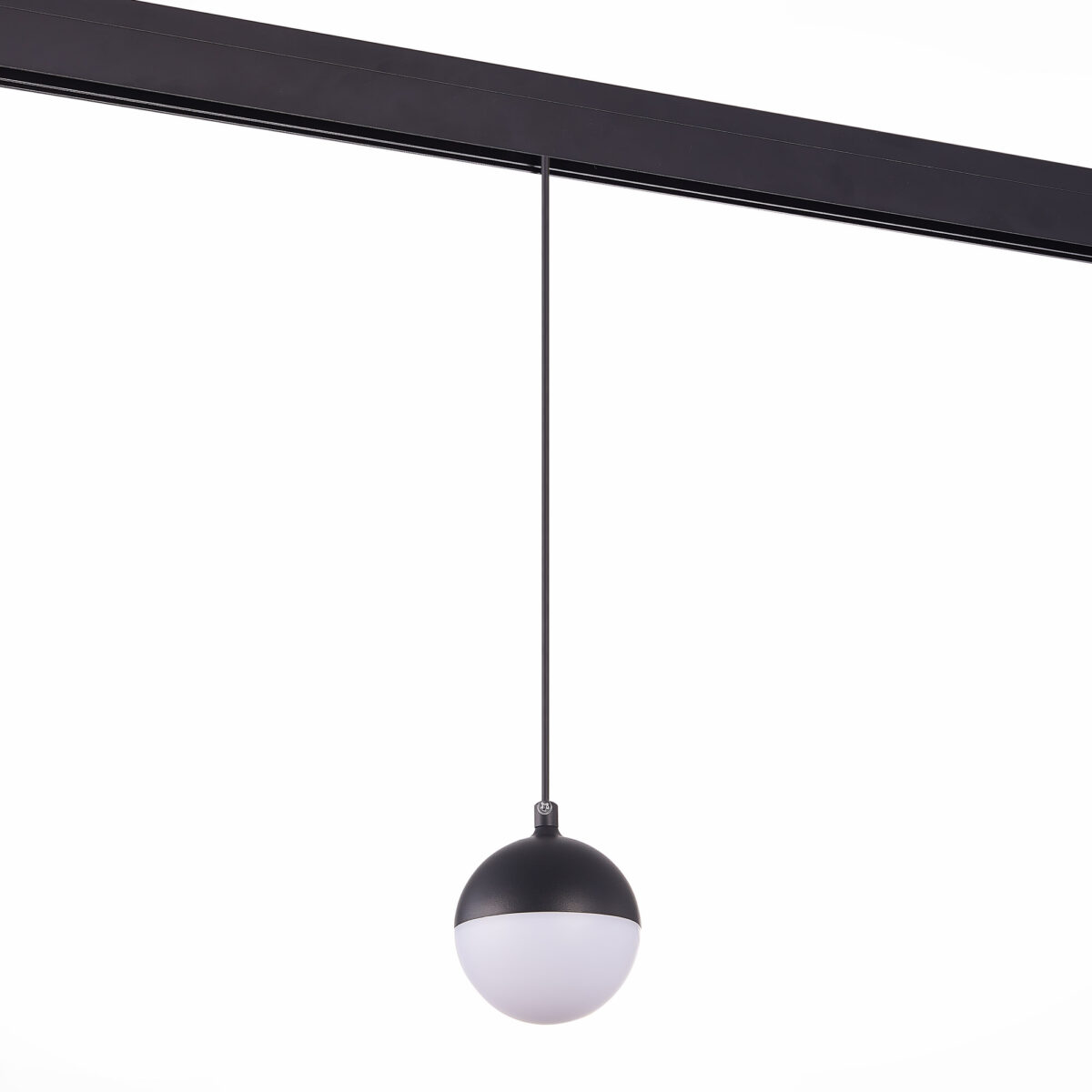 ST358.443.07 Магнитный трековый светильник подвесной Черный LED 1*7W 4000K 520Lm Ra>80 120° IP20 D90 СКАЙЛАЙН 48V — изображение 2