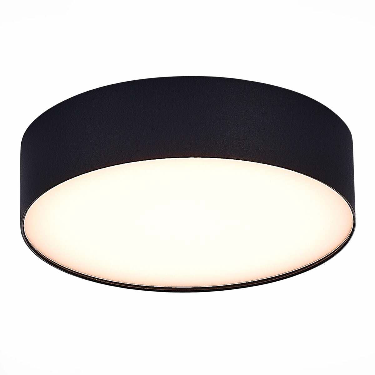 ST606.432.27 Светильник потолочный Черный LED 1*27W 3000K 2 430Lm Ra>90 120° IP20 D220xH55 185-265V Накладные светильники — изображение 1